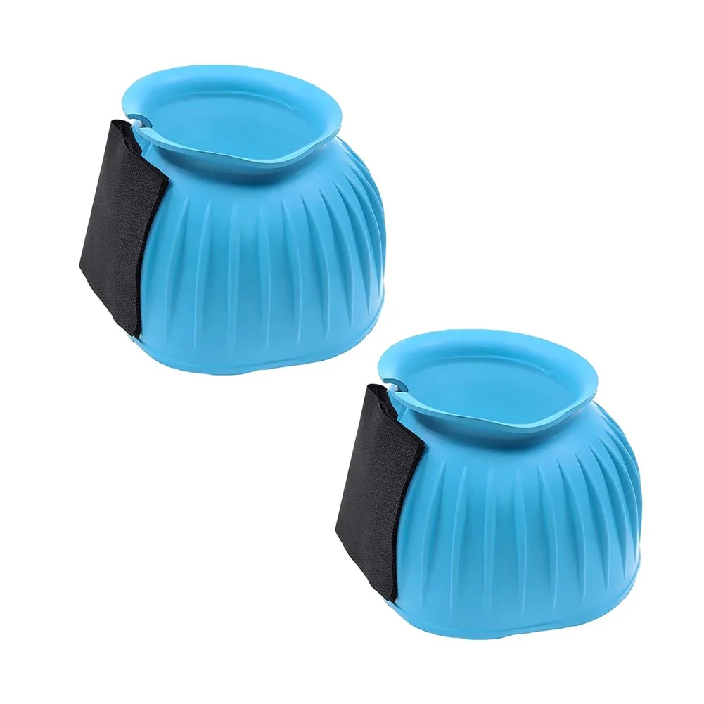 Rubber Horse Leg Guards Pair Left Right Protective Bell Boots For Equine Hoof= Safety Riding Training Accessories Garden Tools