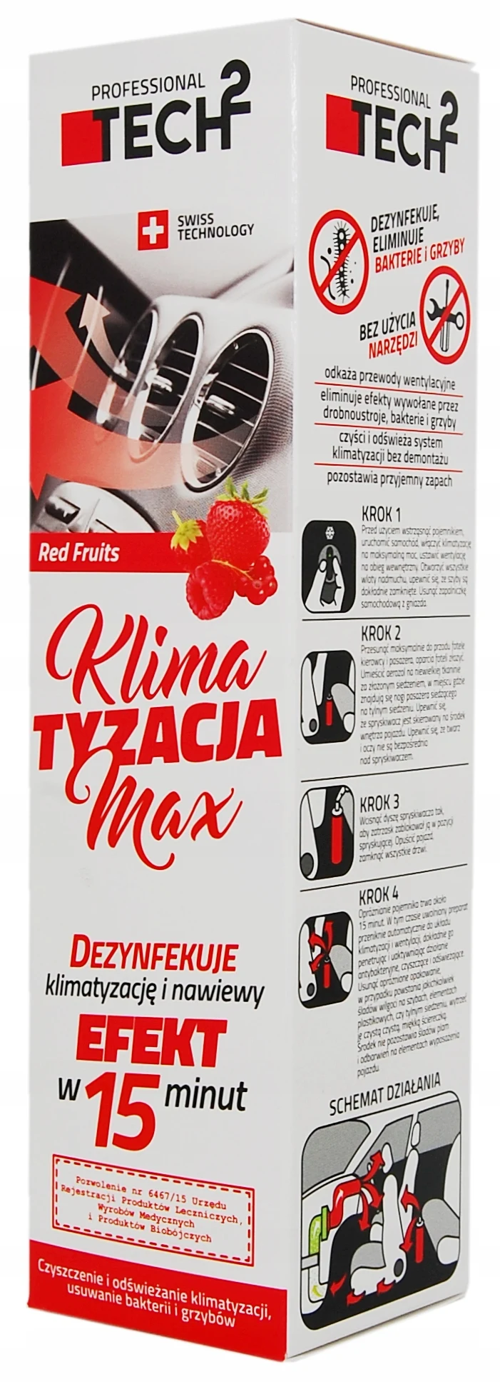 Max Red Fruits TECH2 airconditioningreiniger