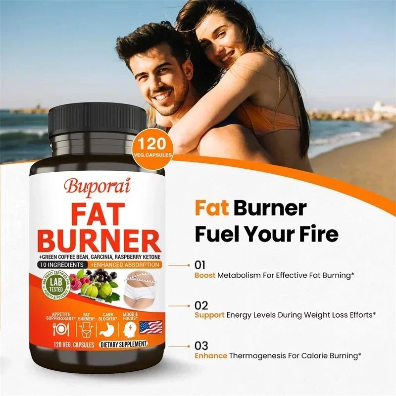 كبسولات حرق الدهون - تعزز عملية التمثيل الغذائي، وتدفق الشهية، وتعزز إدارة الوزن الصحية، وتعزز المناعة
