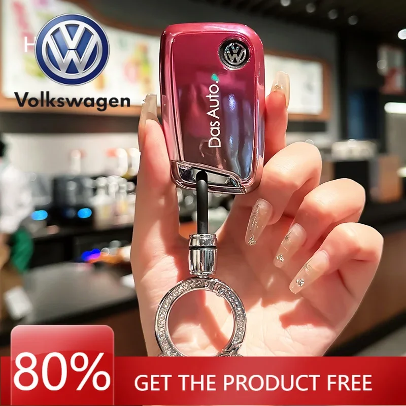 

Чехол для автомобильного ключа с 3 кнопками для Volkswagen VW Tiguan MK2, Magotan, Passat B8, Magotan CC 2017-2018, полная защита, аксессуар для автоинтерьера