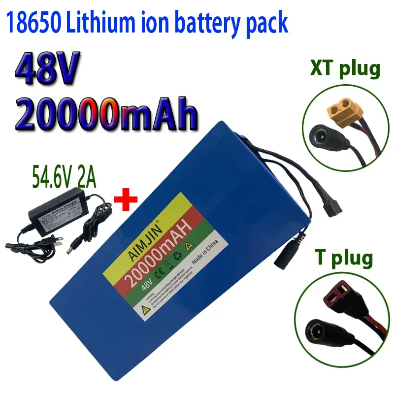 

48V 20000mAh 18650 Lithium Battery Pack +54.6V Charger