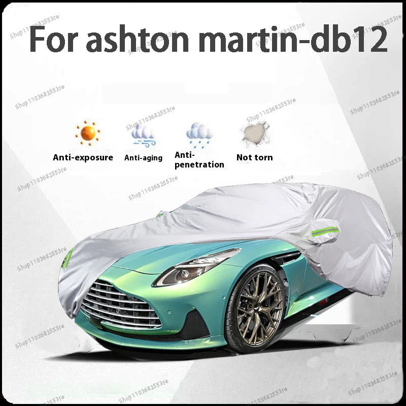 

For Ashton Martin DB12 Fit Car Cover Waterproof, Dustproof, Sunshade (UV), Snowproof | Silve Full Cover with All-Day Protection