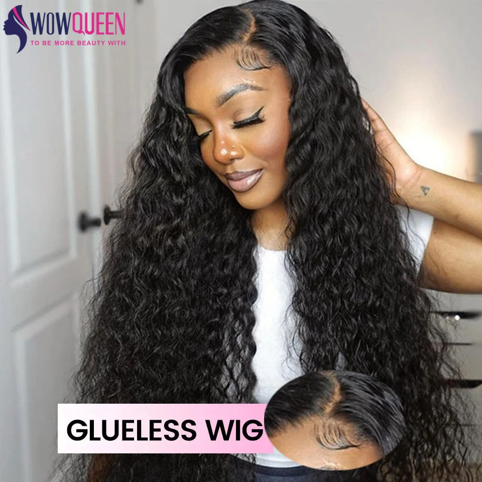 Water Wave Wigs Human Hair Invisible Lace Frontal Wig Glueless Wig Human Hair Ready To Wear And Go Wigs Curly Wigs For Women