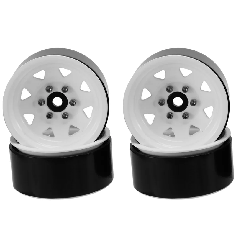 

A45F-4PCS Металлический замок с бусинами 1,9 обода колеса, ступица колеса с треугольным отверстием для 1/10 RC гусеничного автомобиля Traxxas TRX4 D90 Axial SCX10