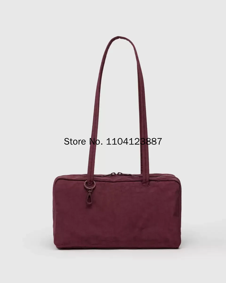 Nylon Quadratische Schultertasche Große Kapazität Canvas-Handtasche Leichte Reißverschluss-Tragetasche Tägliche Pendler-Reisetasche Aufbewahrungstasche Fitness-Geschenk – Detail 17