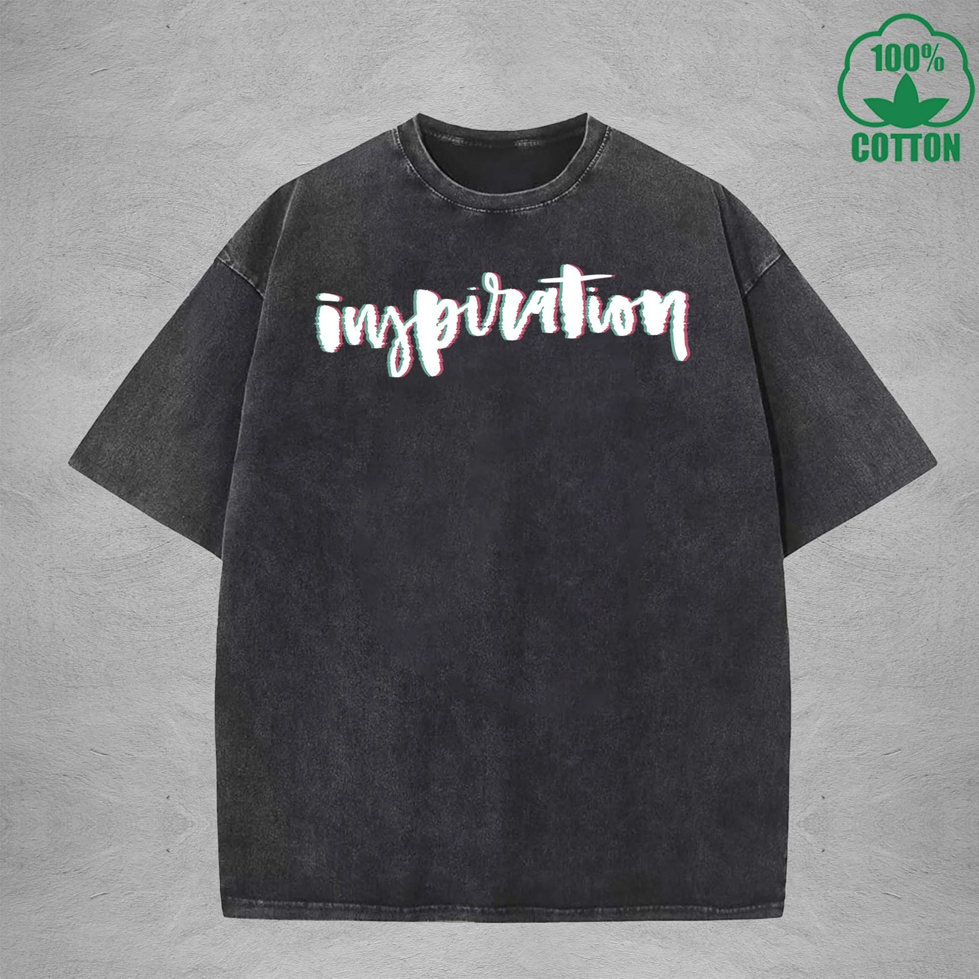 

Inspiration American Retro 230G Washed T-Shirt Available in Multiple Colors Fashionable Pure Cotton Short Sleeve
