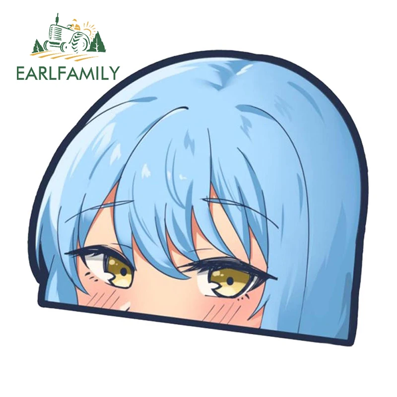 EARLFAMILY 13cm x 11.3cm for Rimuru Tempest That Time I Got Reincarnated As A Slime Car Stickers Cute Anime Decals Car Label