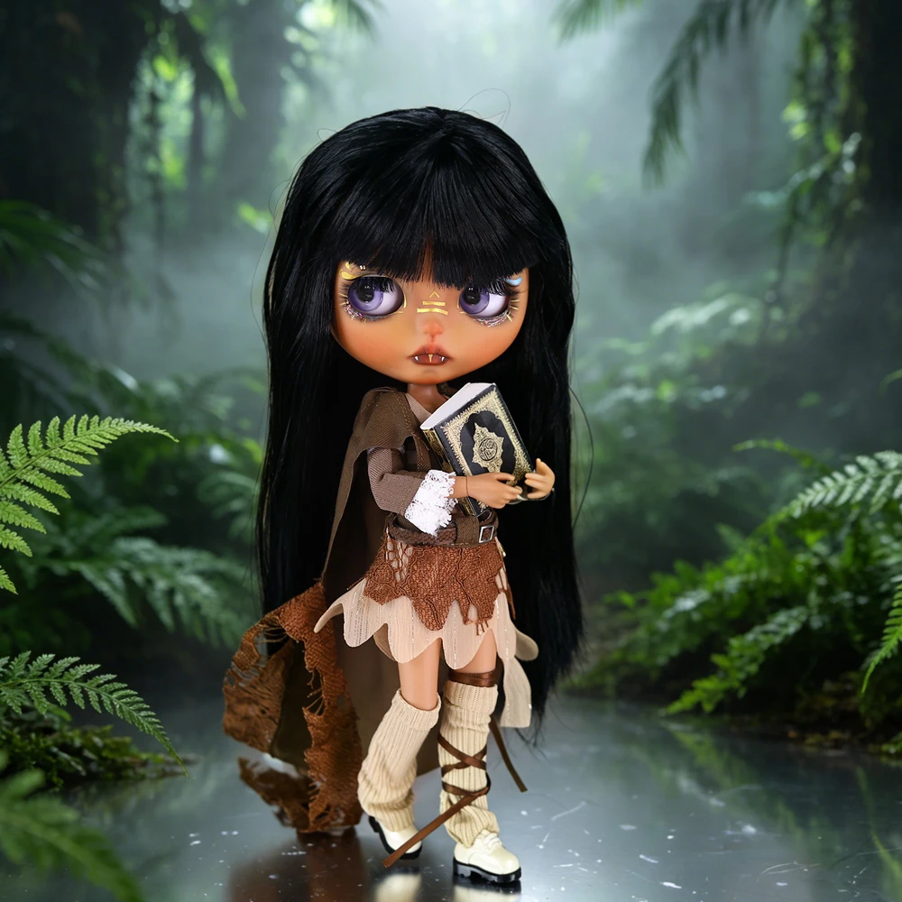 ICY DBS Blyth Doll 1/6 BJD Egyptian Queen Customized Hand Carved Eyebrow, Lip, and Facial Gift, Including Nude Doll Options
