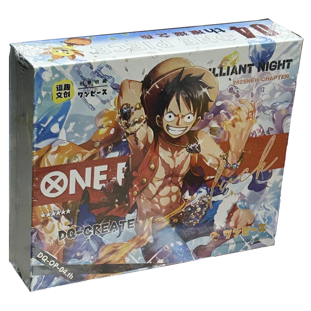 

Коллекционные карты One Piece Dq Культурное творчество One Piece 4, блестящая ночная коробка-бустер, аниме, настольные игры, настольные карты