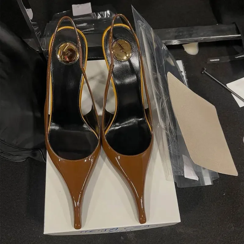 New Fashion Pointed High-heel 10.5 cm Women's Sandals Summer Women Shoes Sandalias De Mujer Shoes for Women Size 34-43