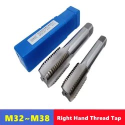 W6542 HSS right mobile phone straight groove tap M32-M38, machine tool for internal thread tapping and repair of machine tools