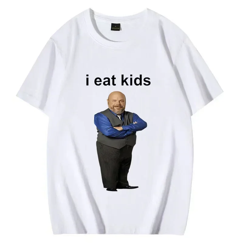 Bertram Eats I Eat Kids Graphics T shirt Men Women  short sleeve Casual streetwear 2024 Summer funny Unisex Tee s