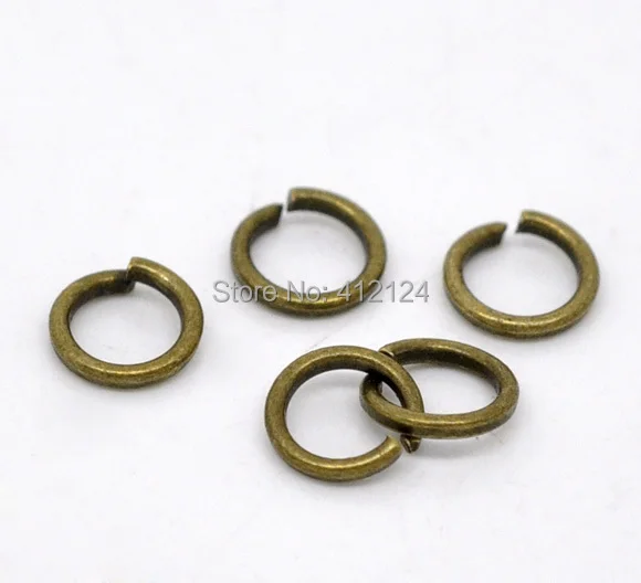

25000Pcs Bronze Tone Alloy Round Open Jump Rings Charms 5x0.8mm