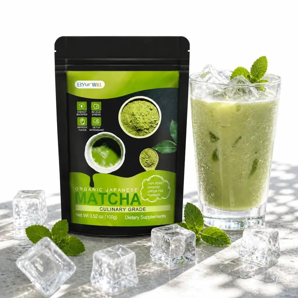 100% Pure Japanese Matcha Green Tea Powder Rich in Antioxidants Support Immunity Natural Energy Boost For Daily Health Care