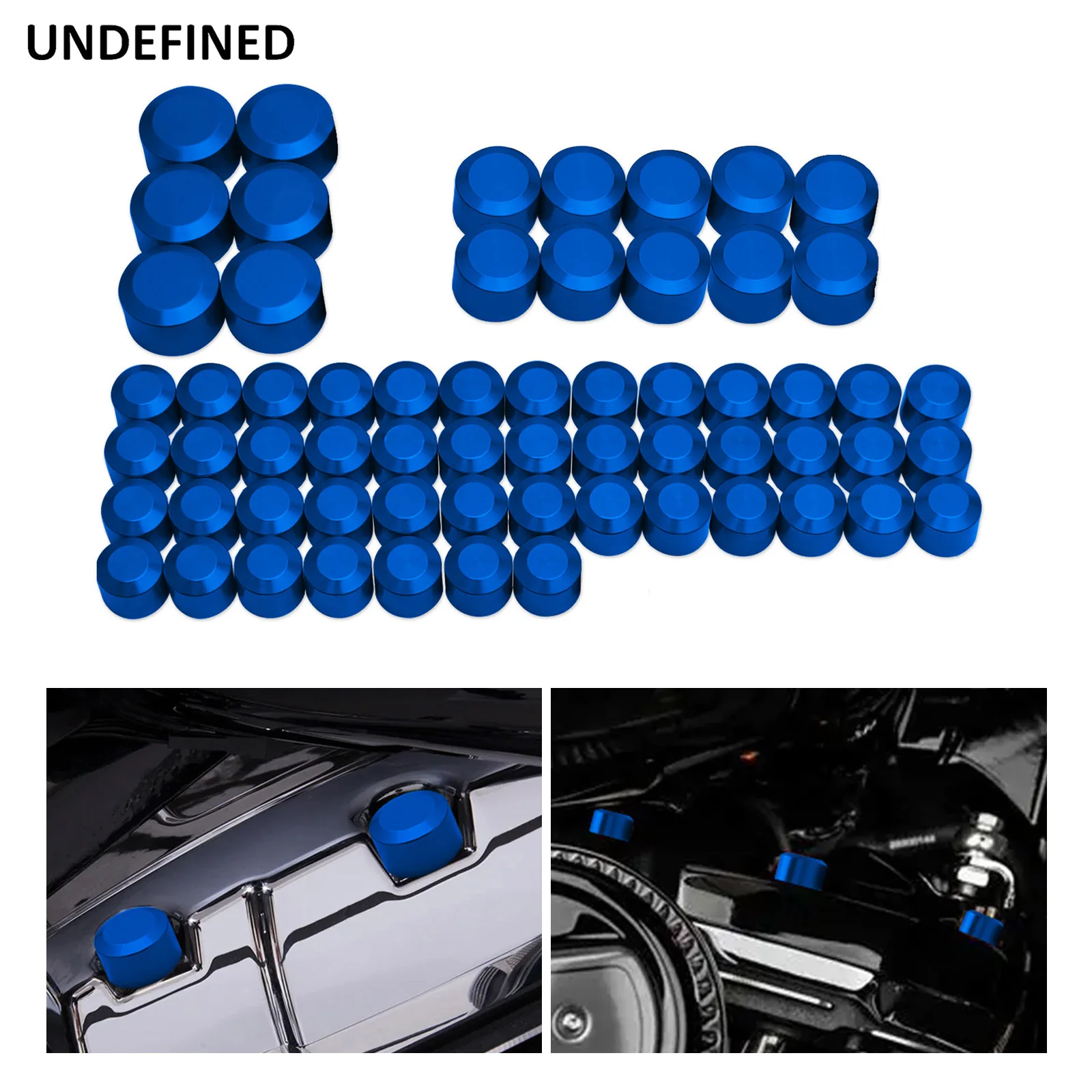 

For Harley Touring Electra Road Street Glide Road King FLT FLH 2007-16 Motorcycle Bolt Covers Engine Head Bolts Toppers Caps Kit