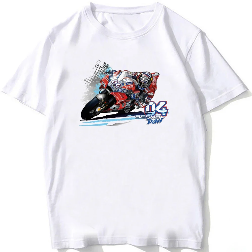 Desmo Dovi 04 Andrea Dovizioso GP Riding T-Shirt Men Short Sleeve Boy Adventure Sport Casual White Tops Motorcycle Rider Tees