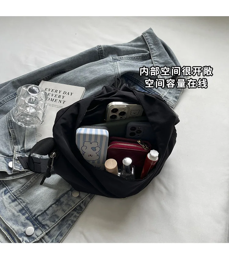 Trendy Design Nylon Hobos Bag Shoulder Crossbody Bags for Women Handbags and Purses 2024 New Trendy Design Travel Bag