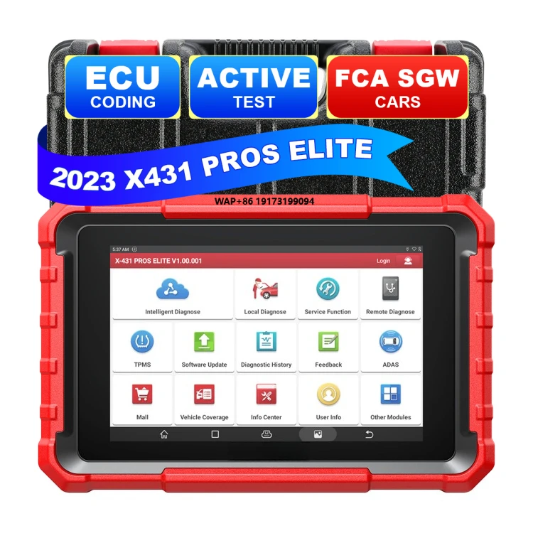 Professional X431 Pros Elite OBD2 Car Diagnostic Scanner Vehicle Full System Scan Tool Automotive Diagnosis Machine
