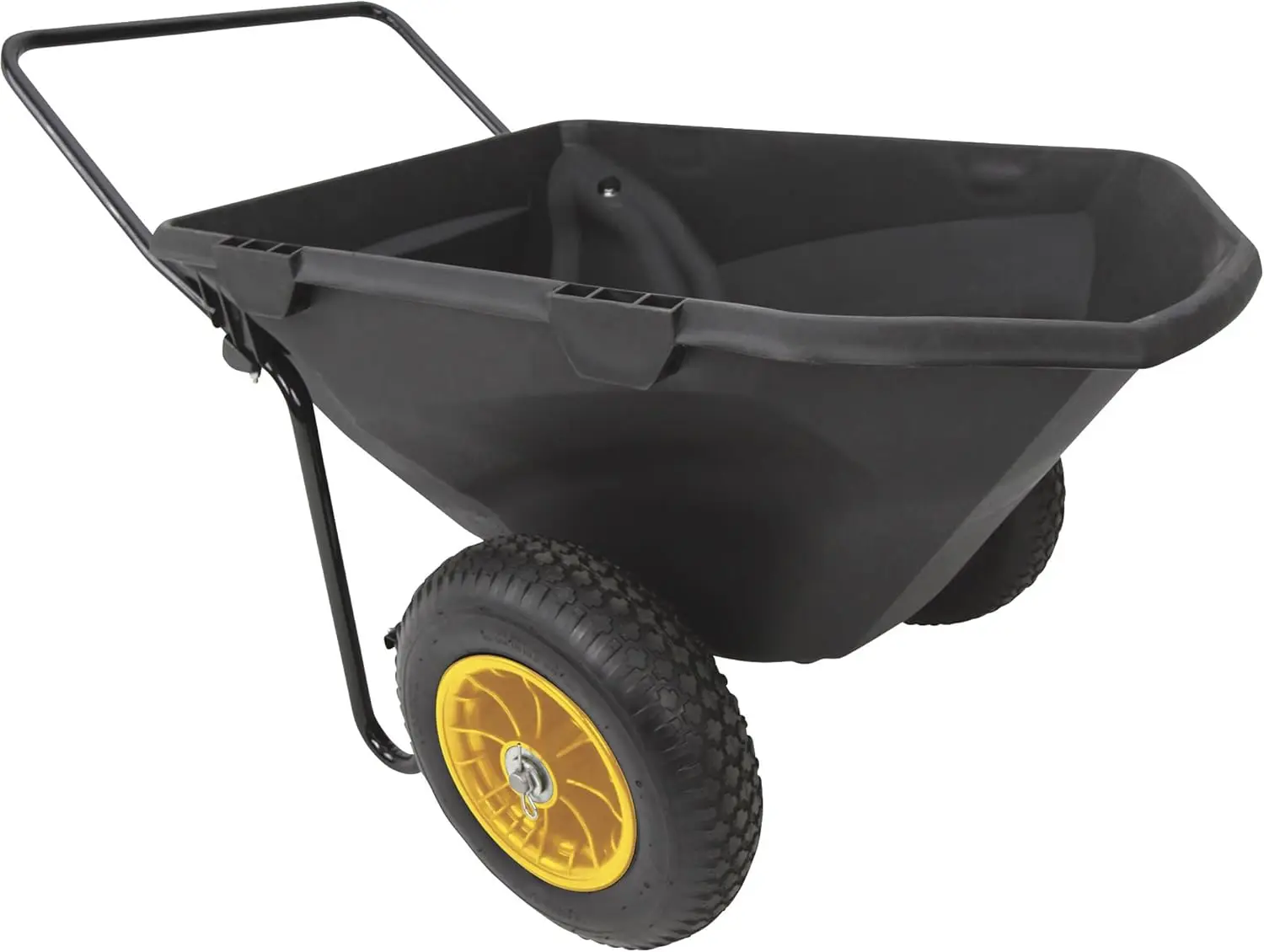 Cub Cart, Heavy-Duty Utility Wheelbarrow Wagon with Durable Polyethylene Tub, 400 lbs Capacity, All-Steel Frame, Easy Hauling,