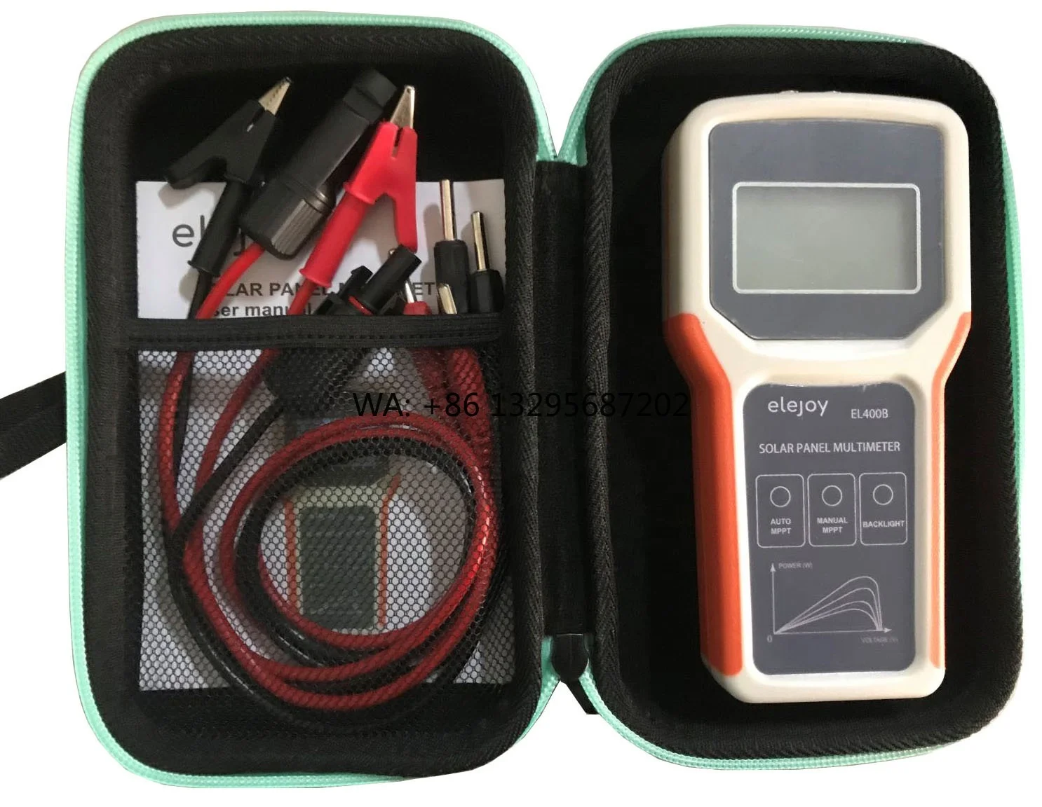 

ELEJOY El400B LCD MPPT Solar Panel Multimeter Solar Panel Tester Smart Current Tester Voltage Tester Digital Power PV Meter