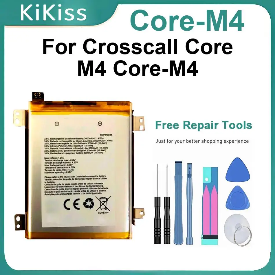 

Аккумуляторы Core-M4 для Crosscall Core M4, с полным набором инструментов