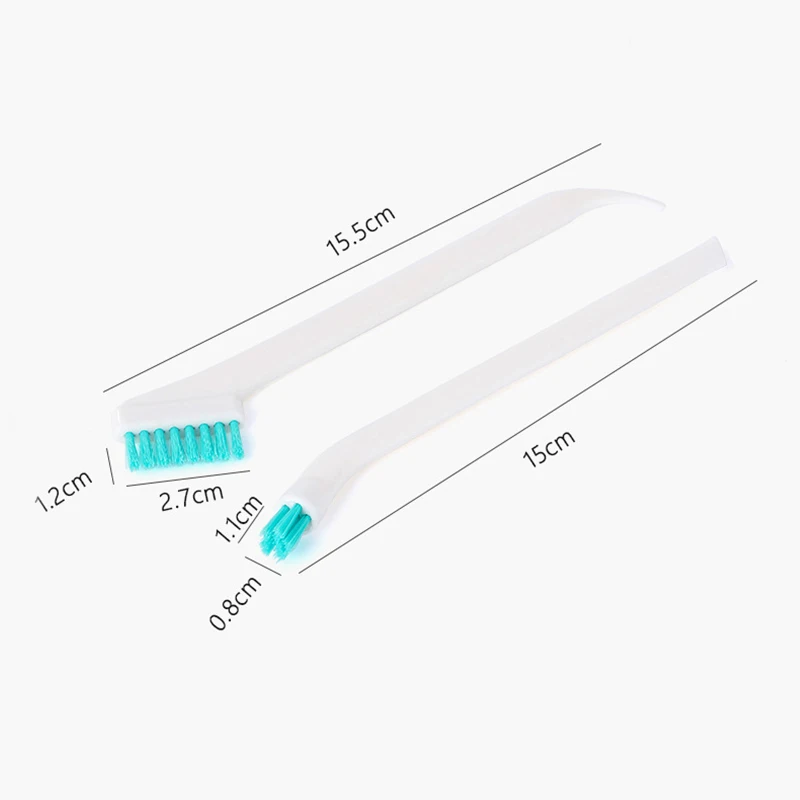 Multifunktionale tragbare Flaschennippel-Reinigungsbürste mit zwei Köpfen und Schwanzschaber, Tassendeckel-Reinigungsbürste für abgestorbene Ecken, Spaltbr