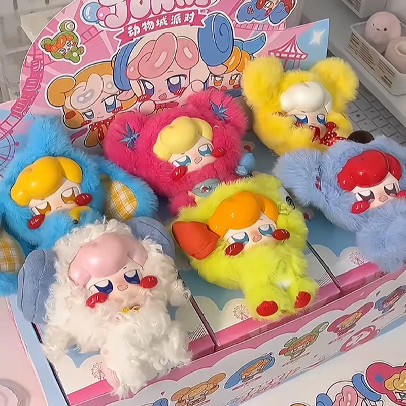 

Jokki Animal Party Series Plush Blind Box Cute Collectible Stuffed Doll Desktop Ornament Kid Surprise Birthdays Holidays Gift