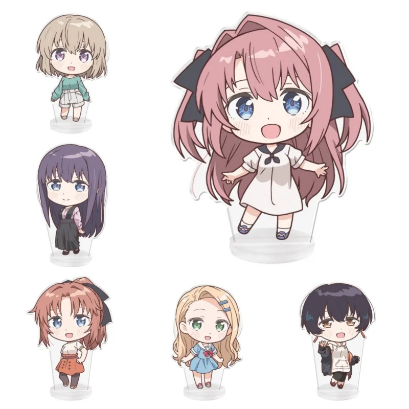 Botan Kamiina Fully Blossoms When Drunk Anime Mini Acrylic Stand Model Figure Cosplay Plate Holder Topper Fans Keychain Gift