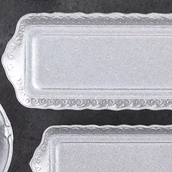 10Pcs Puppenhaus Miniatur Zubehör Mini Dessert Elliptischen Platte Simulation Küche Gericht Spielzeug Für Puppe Haus Dekor