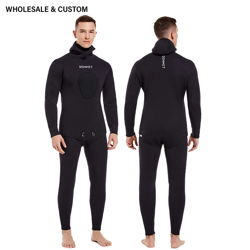 

Customized or Wholesale 7MM SCR Neoprene Wetsuit Men Tops Pants Diving Suit Equipment Underwater Fishing Spearfishing Swimwear