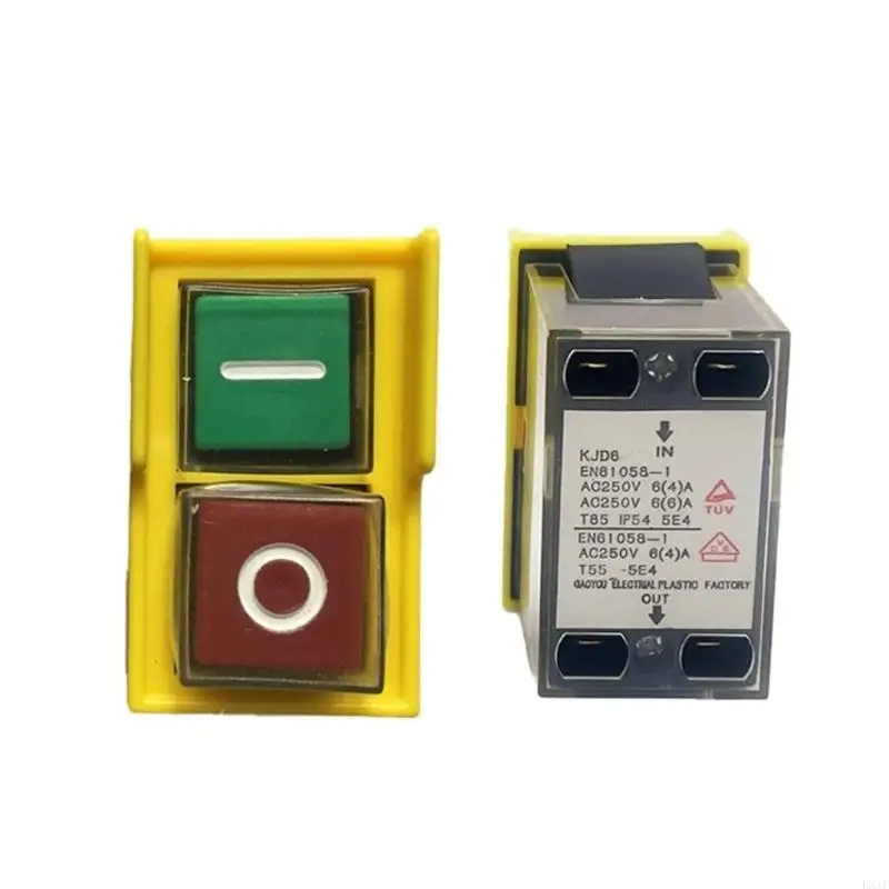 LXAF IP55 Waterproof Magnetic Start Button Power-Off Protections Self-Locking Switches Momentary Electromagnetic Switches