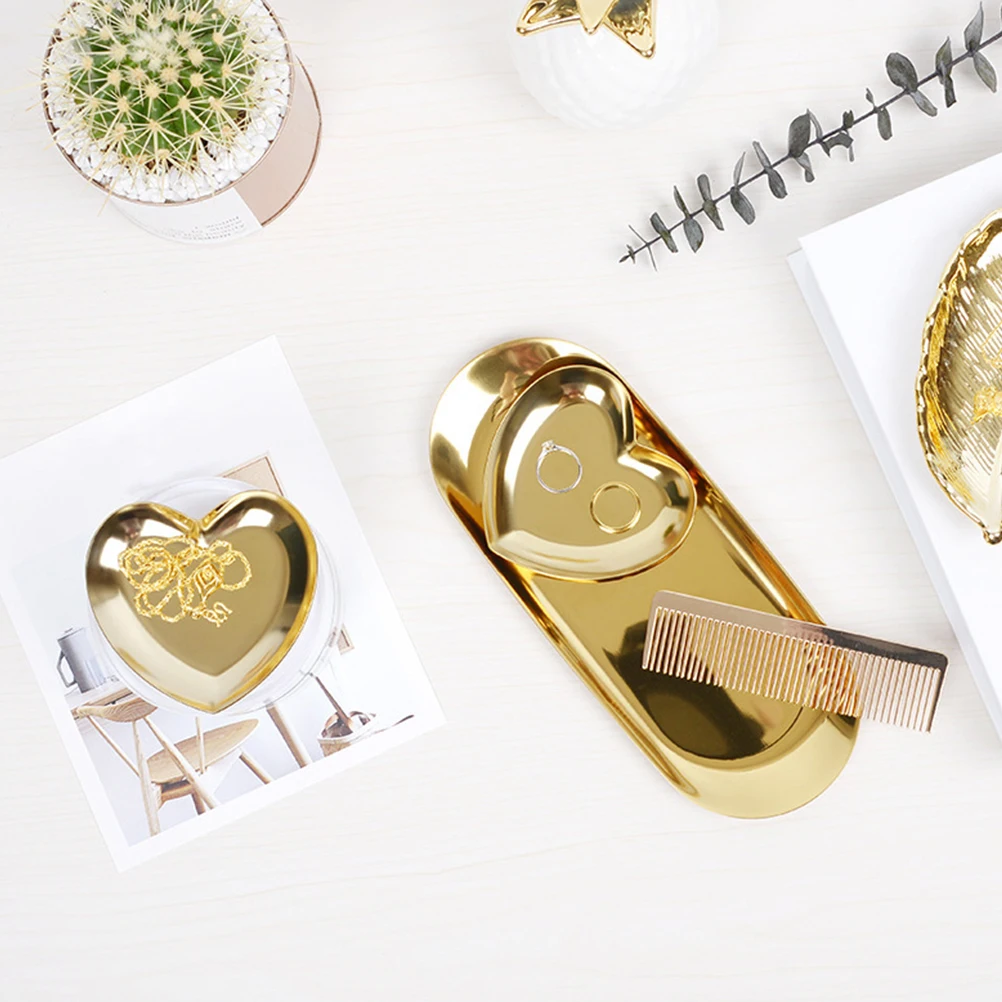 

Heart Shaped Jewelry Tray Ceramic Ring Dish Holder Small Accessories ganizer Decorative Storage Display Trays For Home