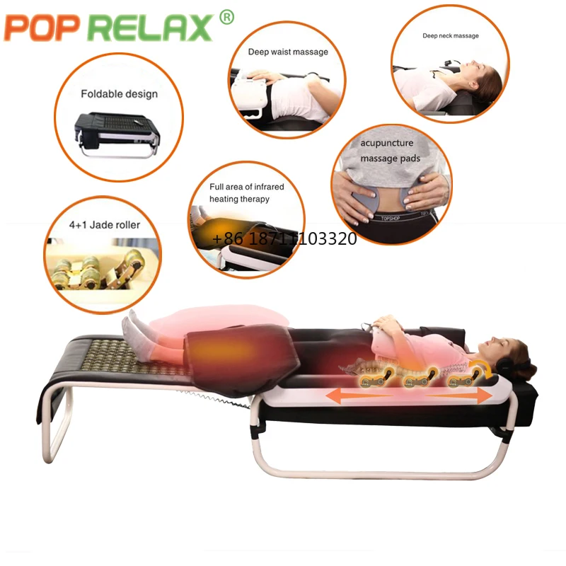 Korean Spa Seragem Master V4 V9 Deluxe Jade Stone Therapy Therapeutic Massage Roller Bed