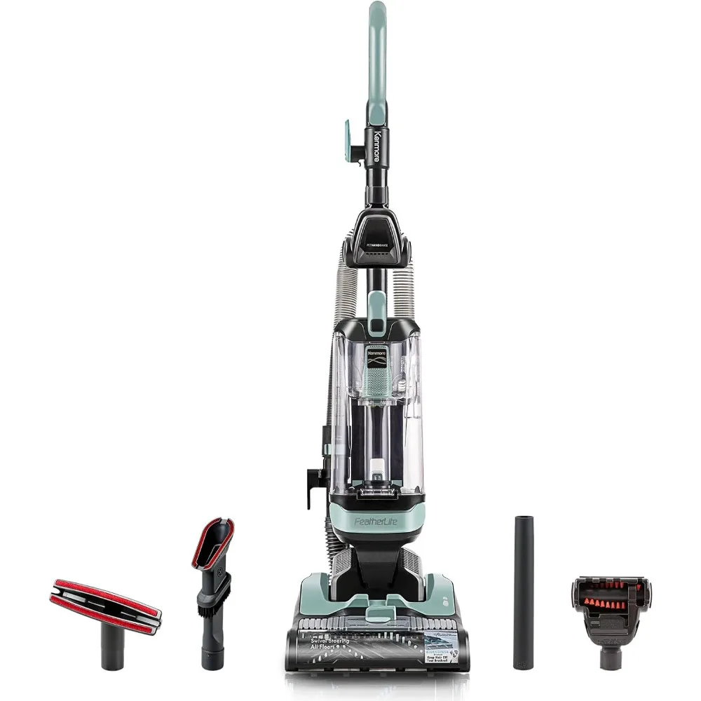 Bagless Upright Vacuum Lightweight Carpet Cleaner with 4 Height Adjustment Hair Eliminator brushroll Pet HandiMate