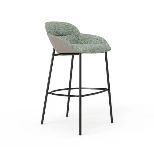 

Customized Modern Stainless Steel Chair Minimalist Creative Lounge High Bar Chair