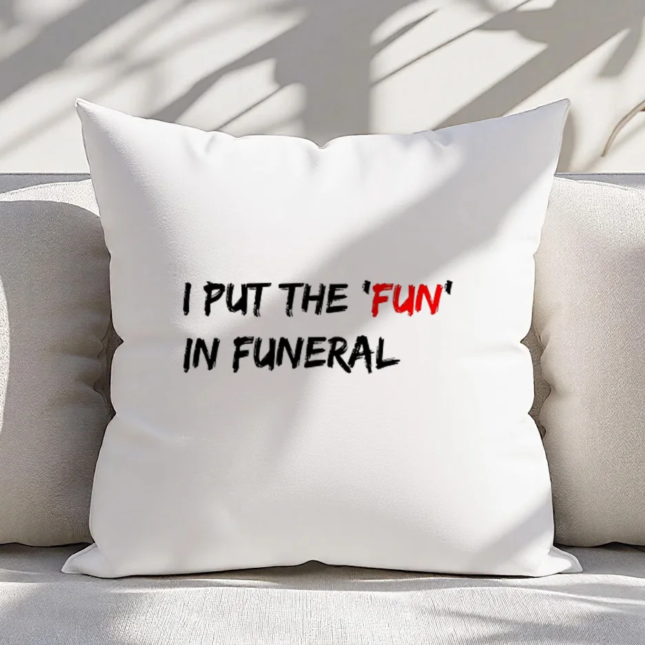 1pc Illustrative Typographic Motif Graphic Pillowcase for Home Decoration Cushion Cover Short Plush 45x45cm 18x18in
