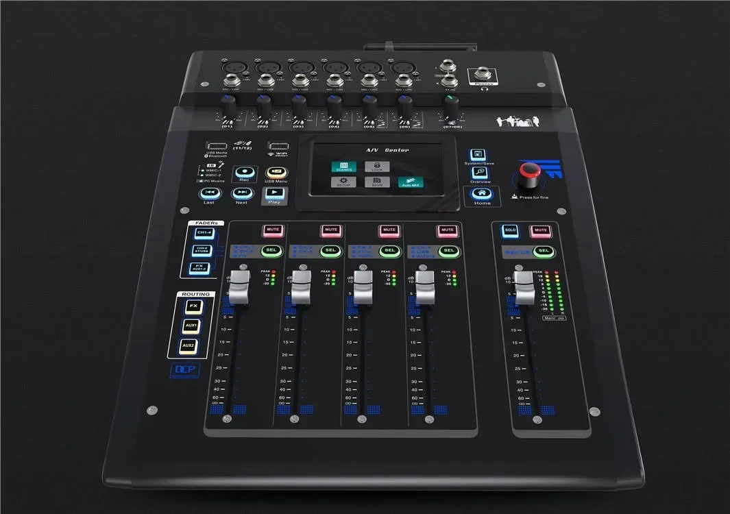 2026/10  professional 99 dsp digital audio mixer dj console profissional digital App control live mixer de audio digital