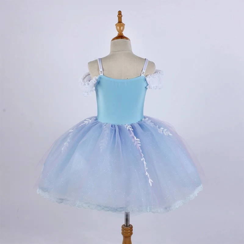 Jupe de danse de cygne de Ballet pour enfants, nouveau Style de luxe, vêtements de danse Tutu pour filles, jupe de danse de compétition de Ballet élégante