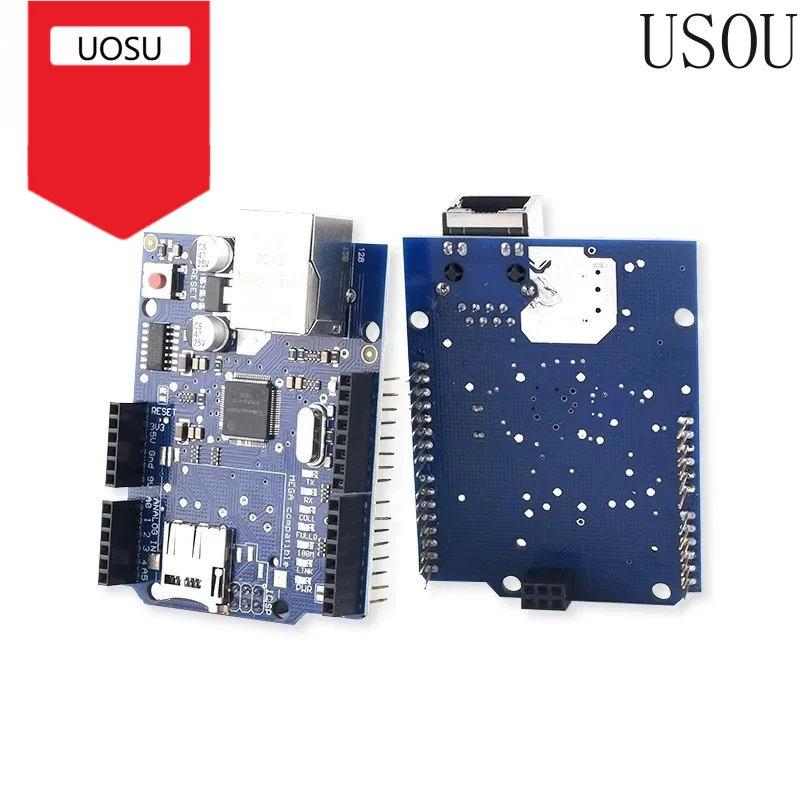 New- version Ethernet W5100 Network Expansion Board Module with SD Card Expansion