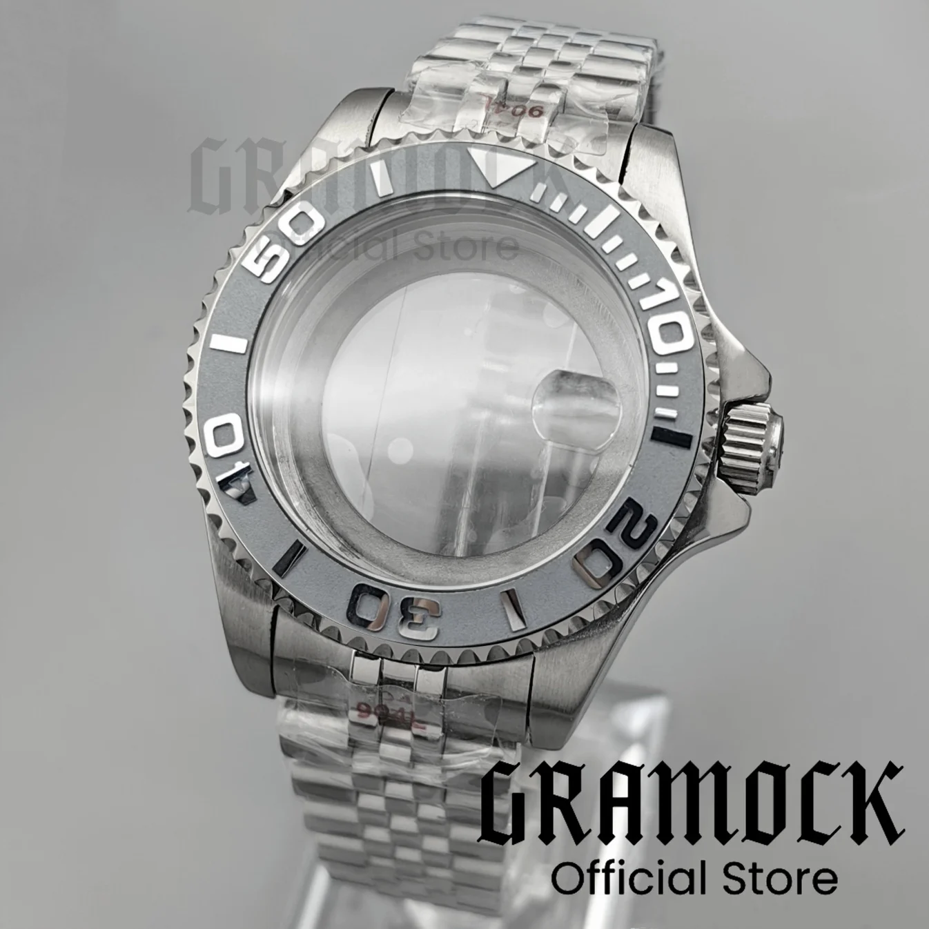 10ATM Diver 43mm SUB Watch Case Sapphire Glass Fit NH34 NH35 NH36 NH38 ETA2824 PT5000 Miyota8215 Steel Bracelet 120 Clicks Bezel
