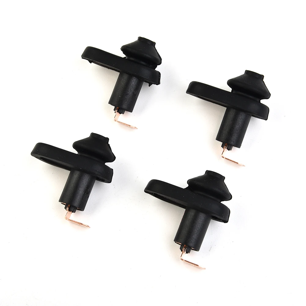 4xUniversal Car Vehicle Interio- Door Courtesy Light- Lamp Switch Button Part Black Door Panel Trigger Switch For Car Door