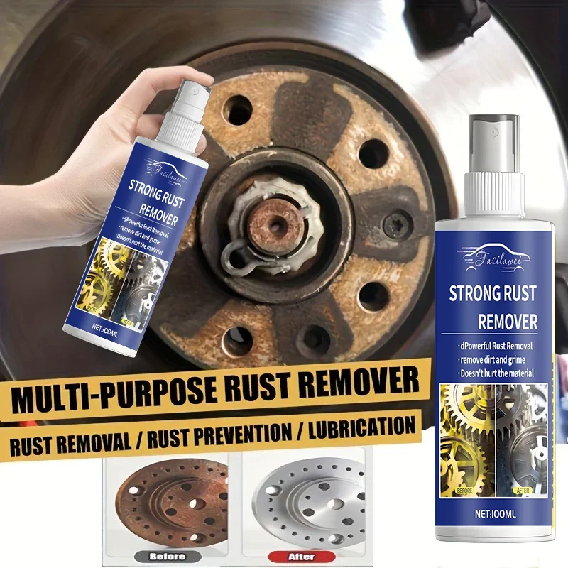 NEW!!Wheel Cleaner - Powerful Stain Removal and Polishing, Iron Powder Rust Remover, Aluminum Alloy Restoration Car Wash