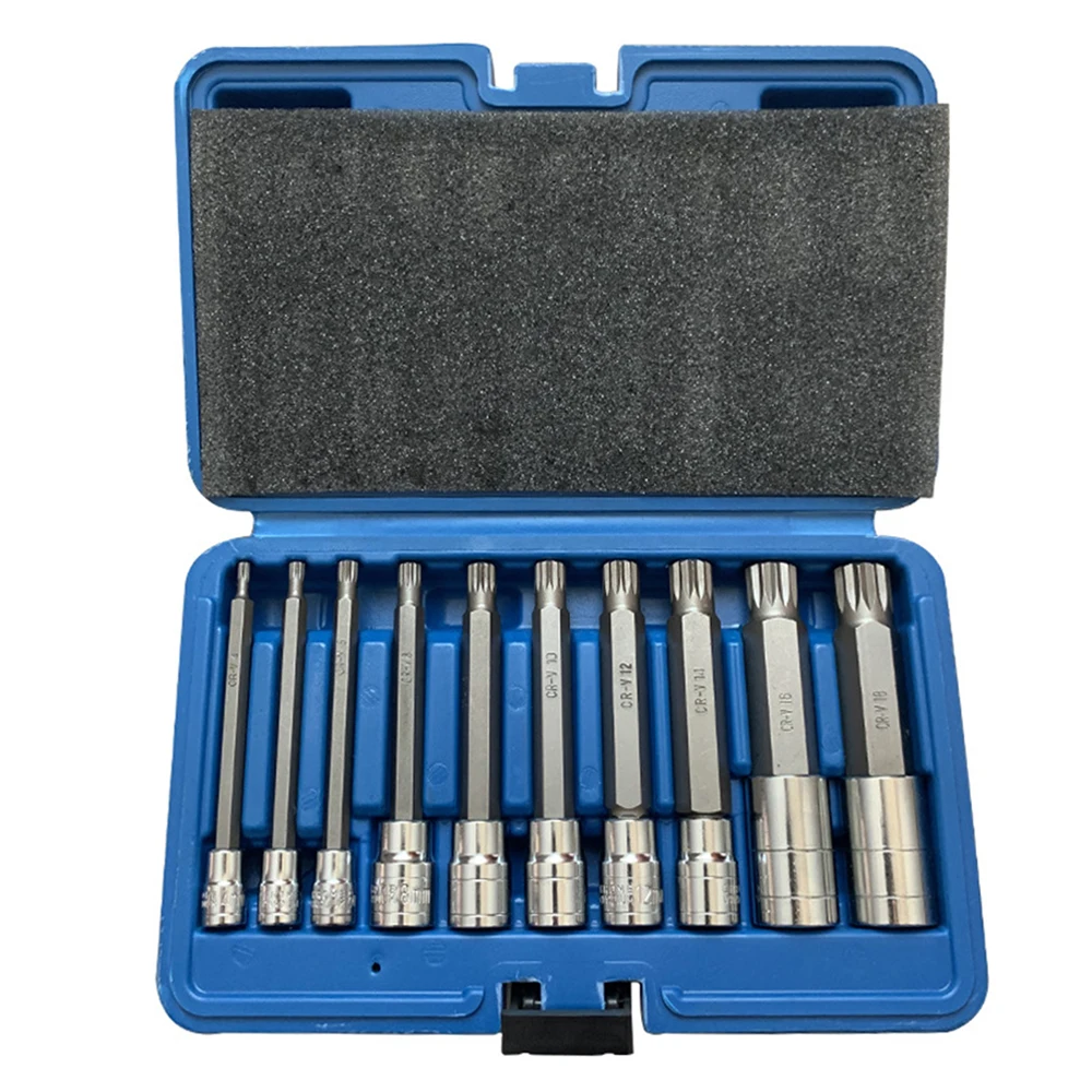 

Triple Square Spline Bit Socket Set 1/4" 3/8" 1/2 Tamper Proof Long Reach Machine Repair Auto Repair Professional Tool