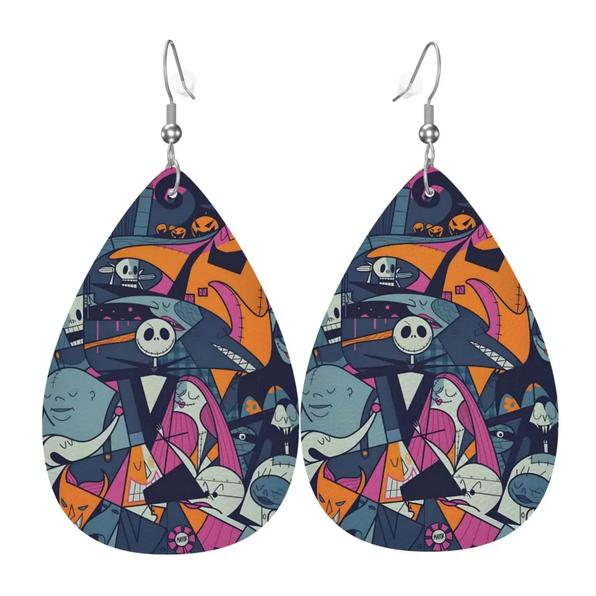 

Модные кожаные серьги-капли «Джек Скеллингтон» в стиле «Карнавал монстров», украшения и аксессуары ко Дню святого Валентина