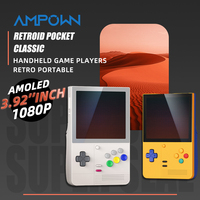 AMPOWN Retroid Pocket Classic Handheld Game Players 3.92'' AMOLED 1080P 60FPS Android 14 Portable Retro Video Game Player Adreno