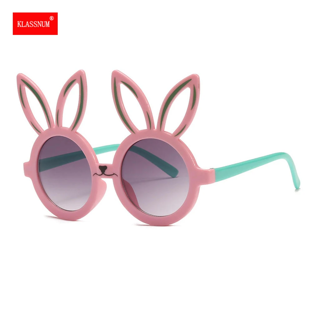 New Kids Sunglasses Cartoon Bunny Shape Girls Boy Children Sun Glasses Round Cosplay Eyeglasses Cute Baby Shades Eyewears UV400