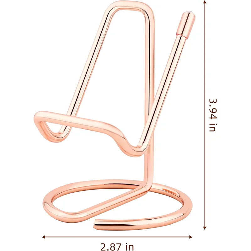 Metall karten halter Visitenkarte Display halter Büro Desktop dekorative Handy-Ständer einfach Desktop-Lese ständer