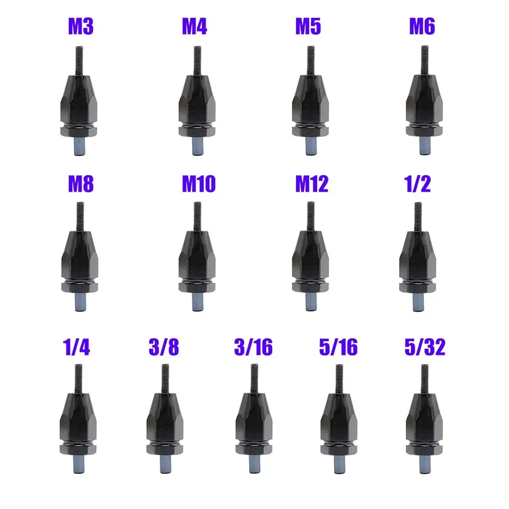 

Air Pneumatic Rivet Nut Gun Set Riveter Head Tool Mandrel M3 M4 M5 M6 M8 M10 M12 5-32 3-16 1-4 5-16 3-8 Electric Tool Accessory