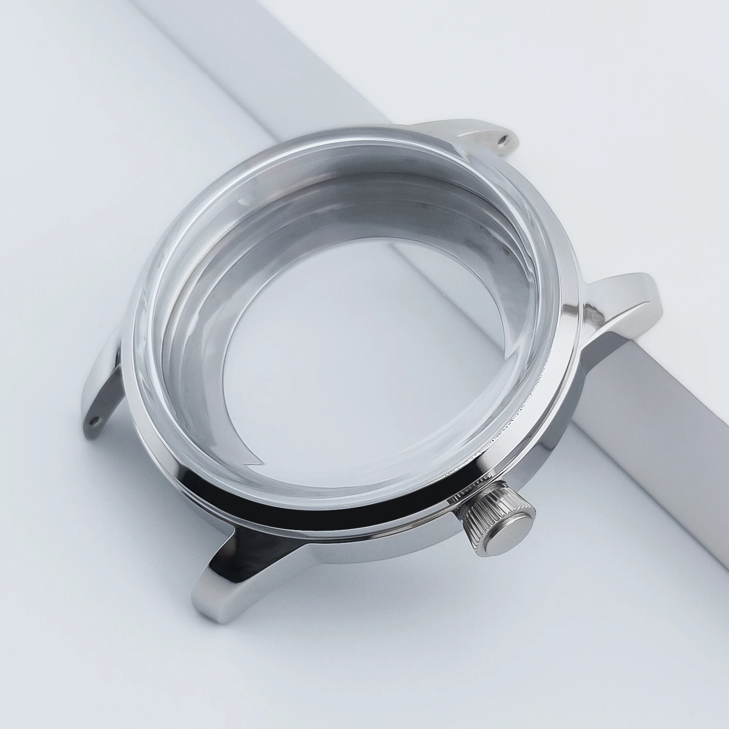 

NEITON 40.5mm Dome glass watch case NH35 NH36 watch strap width 20mm