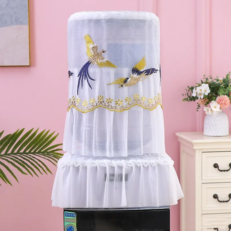 GoodTop 5 Gallon Water Dispenser Barrel Dust Cover Lace Fabric Reusable Water Dispenser Bottle Protective Covers for Home Office